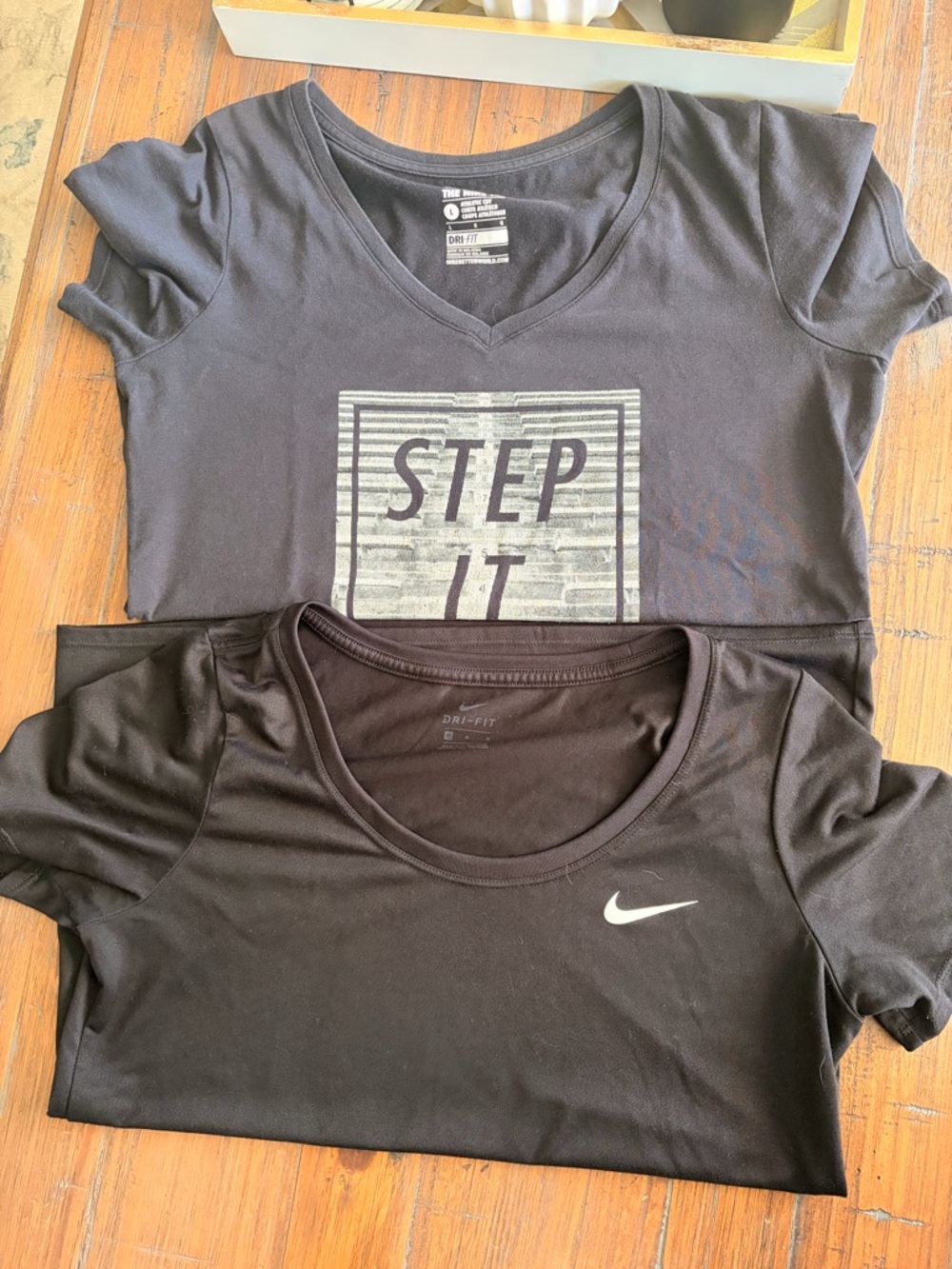 Nike Black V-Neck Tee and Nike Pro Tee bundle